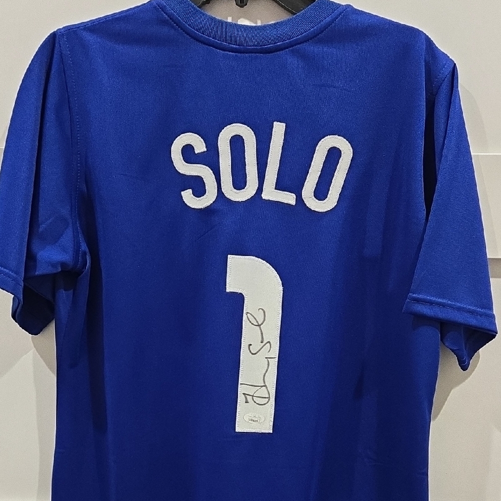 Autographed Authenticated Soccer Jersey with Solo.
